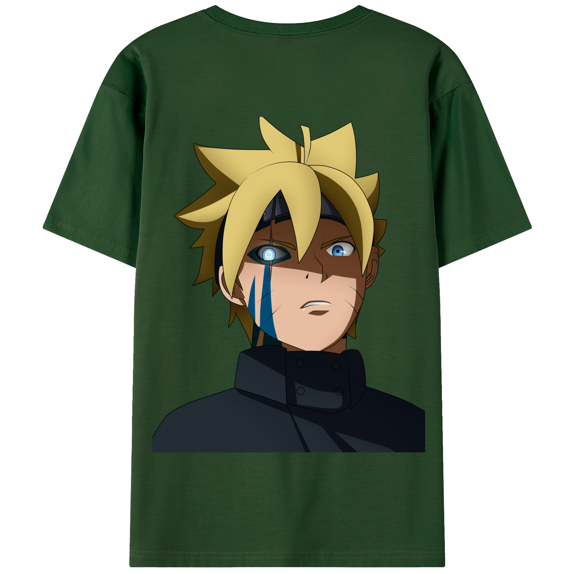 （画像用） NARUTO -ナルト- うずまき ボルト Uzumaki Boruto 綿100％半袖Tシャツ（背面プリント）